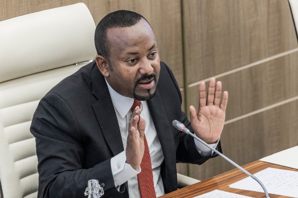 Le premier ministre éthiopien Abiy Ahmed lors d'une session au parlement, le 28 mars 2023.