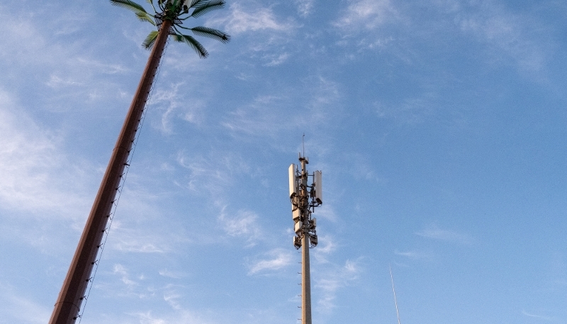 Une antenne 5G à Casablanca, au Maroc, le 1er octobre 2023.