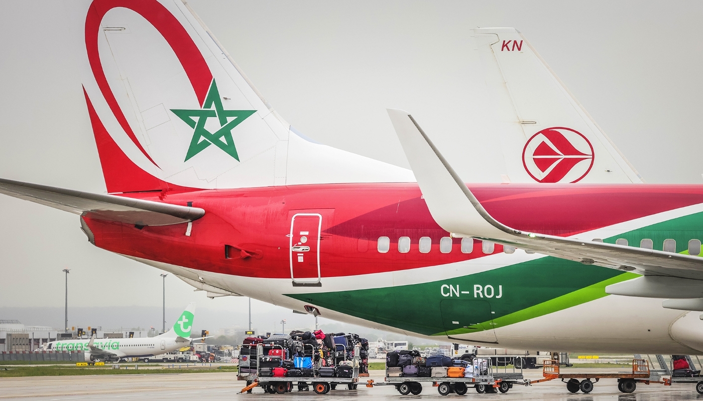 Un Boeing 737 de Royal Air Maroc à l'aéroport international d'Orly, en France, en 2023.