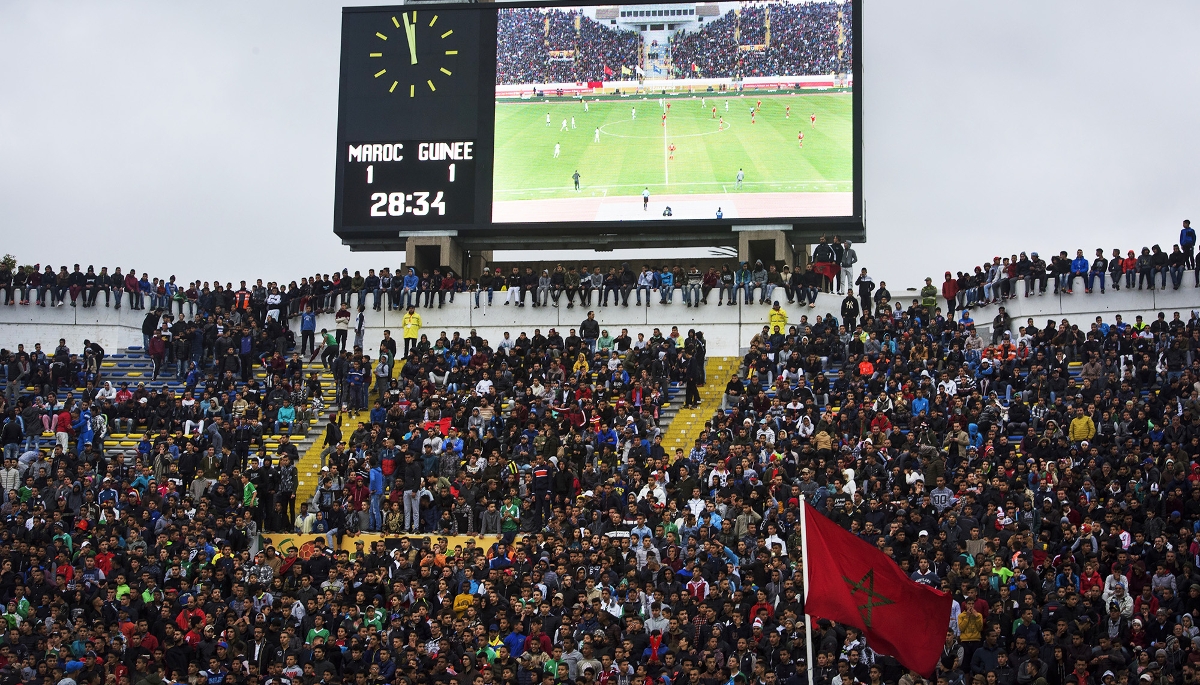Match du Championnat d'Afrique des nations au stade Mohammed VI, à Casablanca, au Maroc, le 28 janvier 2018.