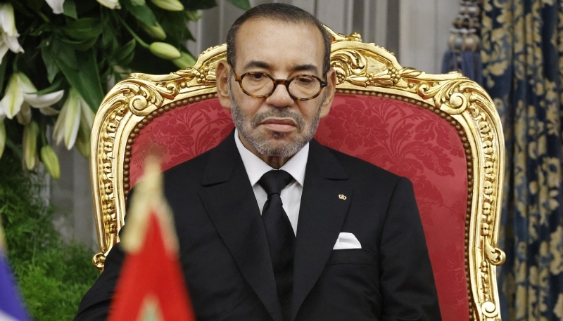 Le roi Mohammed VI au palais royal à Rabat, le 28 octobre 2024.