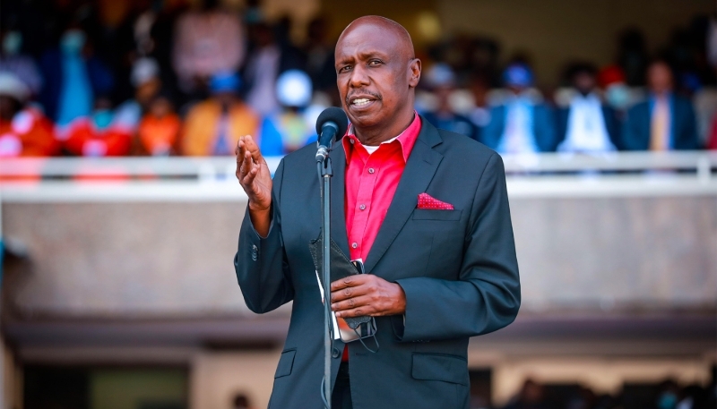 Le fils de l'ex-président Daniel arap Moi, Gideon Moi, à Nairobi, en décembre 2021.