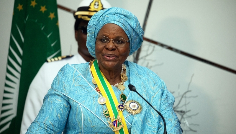 La présidente de la Namibie, Netumbo Nandi-Ndaitwah, à Windhoek, le 21 mars 2025.