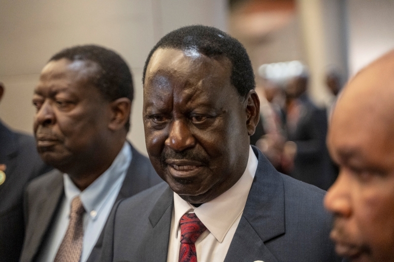 L'ancien premier ministre Raila Odinga à Addis-Abeba, le 15 février 2025.