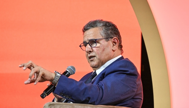 Le premier ministre marocain, Aziz Akhannouch, participe au Africa CEO Forum, le 5 juin 2023, à Abidjan.