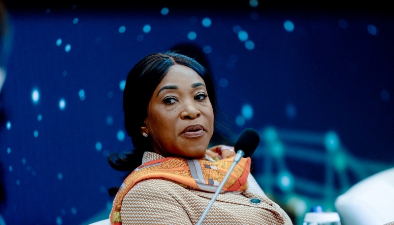 La ministre ghanéenne des affaires étrangères, Shirley Ayorkor Botchwey, au Forum diplomatique d'Antalya, en Turquie, le 12 mars 2022.