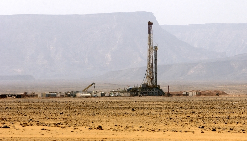 Un puits de pétrole dans le Sud-Ouest libyen, en 2020.