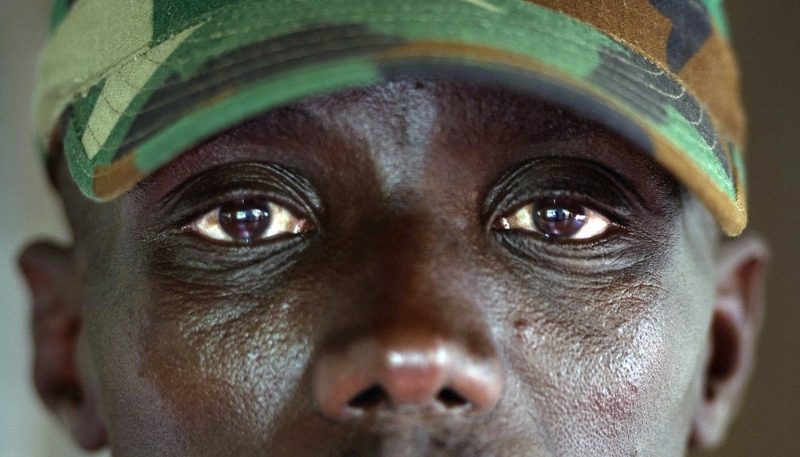 Le chef militaire des forces du M23, Sultani Makenga, le 25 novembre 2012, à Goma.