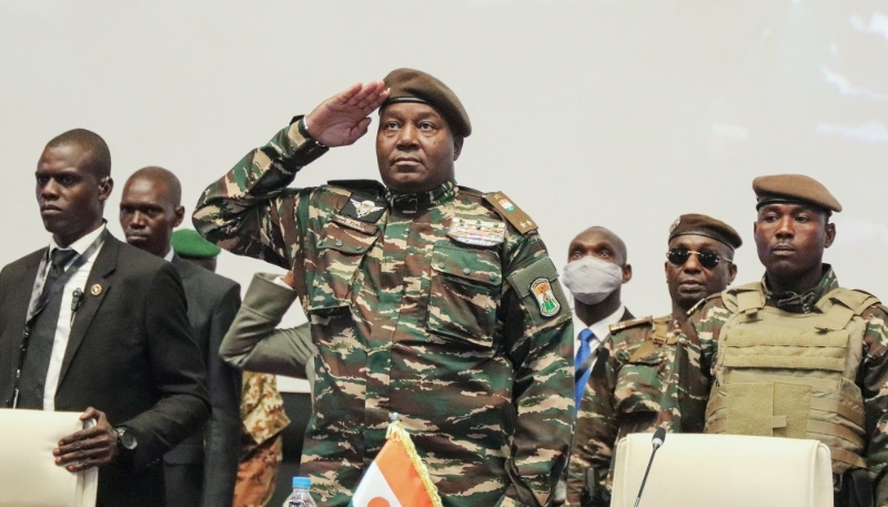 Le général Abdourahamane Tchiani lors du premier sommet de l'Alliance des États du Sahel, à Niamey, le 6 juillet 2024.