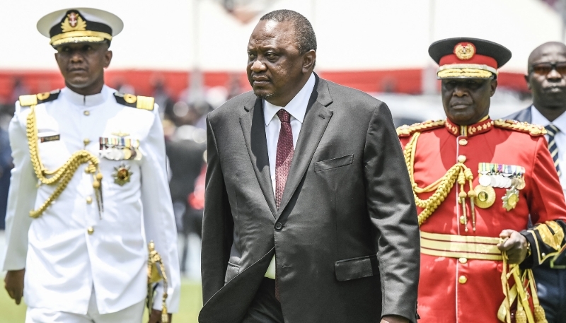 Uhuru Kenyatta à Nairobi le 13 septembre 2022 pour l'intronisation de William Ruto.