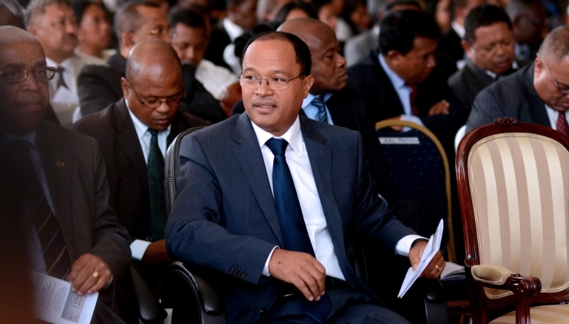 Edgard Razafindravahy à l'hôtel de ville d'Antananarivo, le 13 mai 2013.