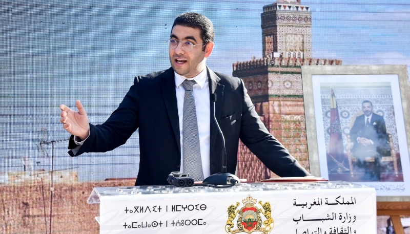 Le ministre marocain de la culture, Mohamed Mehdi Bensaïd, à Rabat, au Maroc, le 18 novembre 2021.