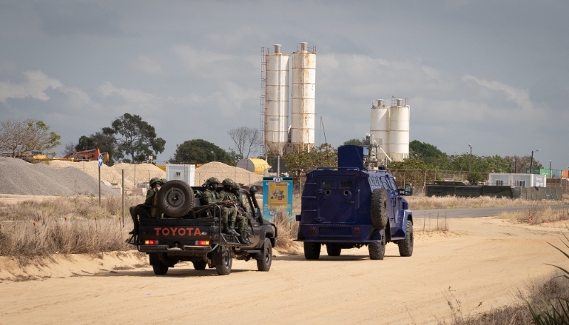 Le complexe de TotalEnergies à Afungi, dans la province de Cabo Delgado, en septembre 2021.