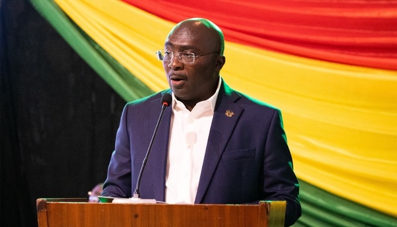 Le candidat du NPP, Mahamudu Bawumia, à Accra, le 28 novembre 2024. 