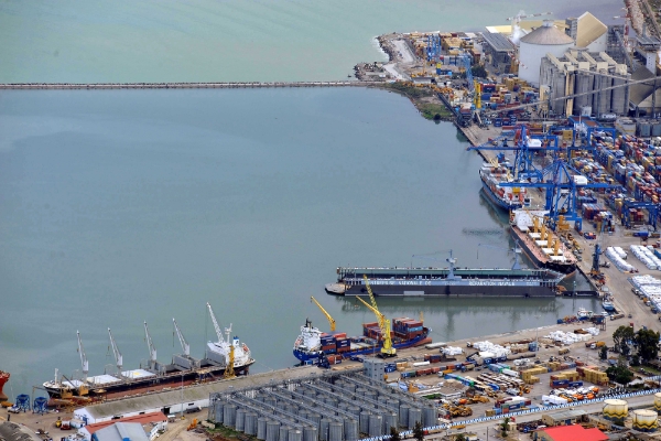 Une partie du port de Bejaïa, en Algérie.