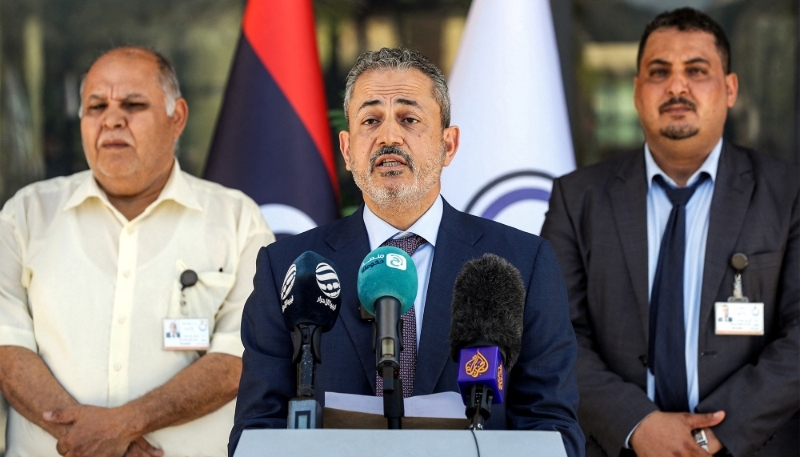 Le président de la National Oil Corp (NOC), Farhat Omar Bengdara, à Tripoli, le 14 juillet 2022.