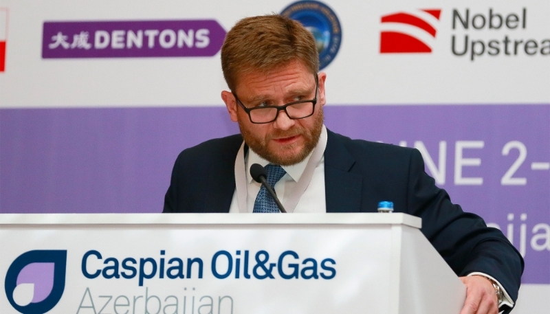 Le directeur régional britannique de BP, Gordon Birrell, à Bakou, en Azerbaïdjan, en juin 2016.  