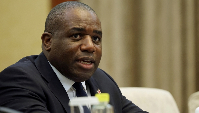 Le secrétaire d'État britannique aux affaires étrangères David Lammy.