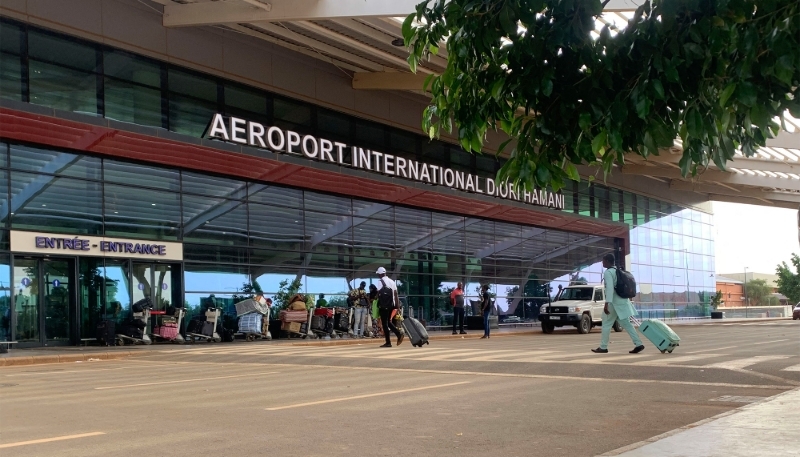 L'aéroport Diori-Hamani, à Niamey, le 22 septembre 2023.