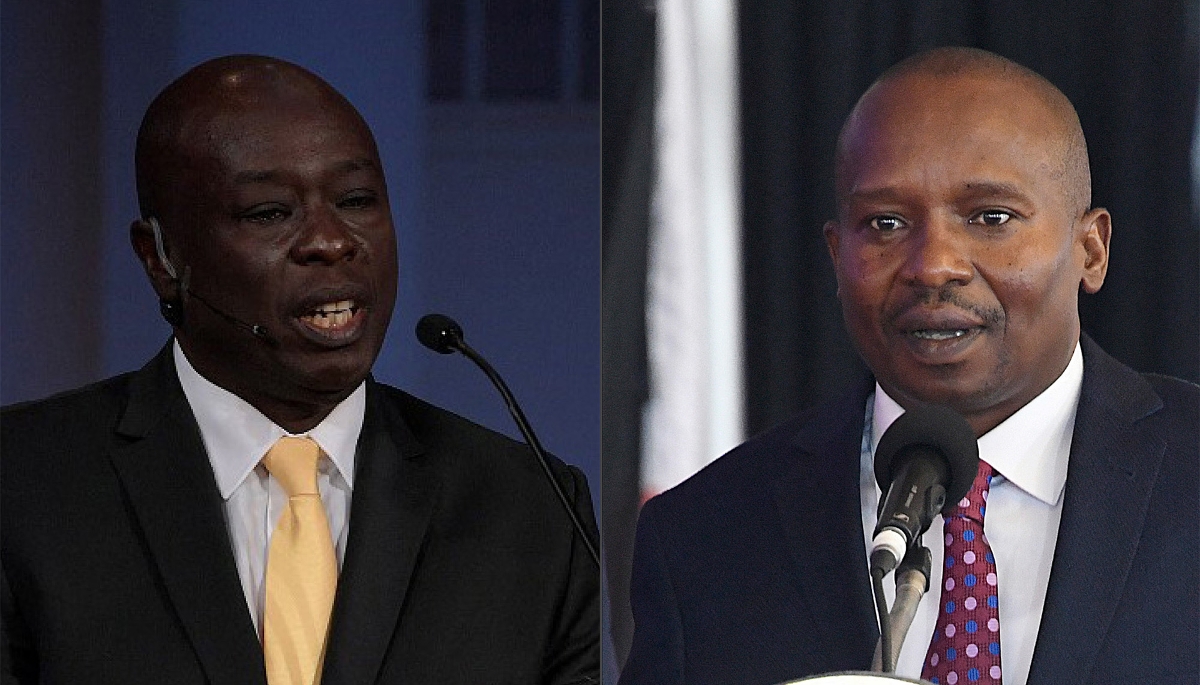 Le vice-président, Rigathi Gachagua, et le ministre de l'intérieur, Kithure Kindiki. 