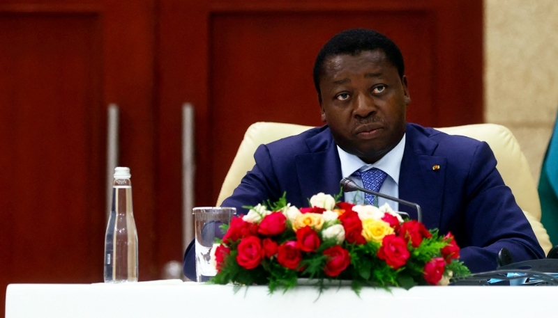 Le président togolais, Faure Gnassingbé, à Lomé, en octobre 2021. 