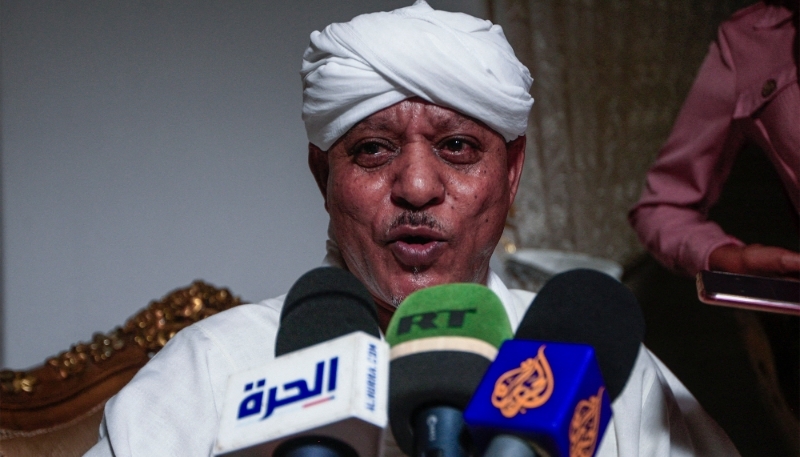 Le chef de la milice soudanaise Janjaweed, Musa Hilal, à Khartoum, le 11 mars 2021. 