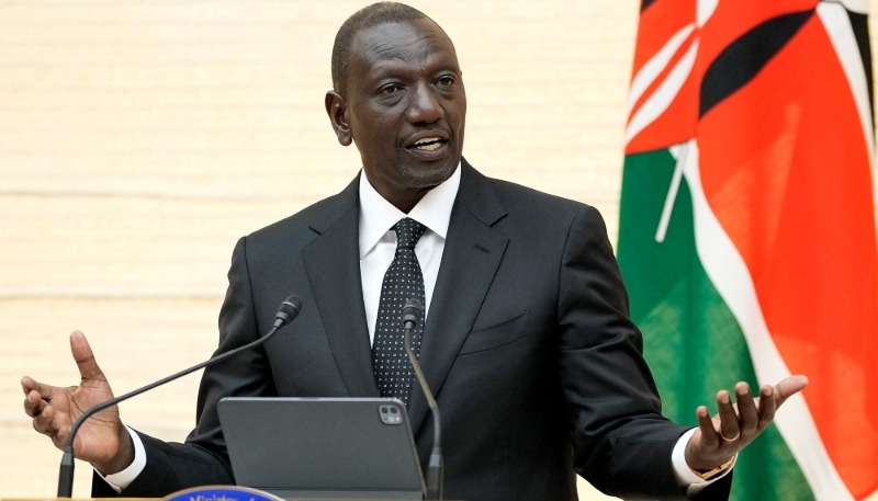 Le président du Kenya, William Ruto, à Tokyo, le 8 février 2024.