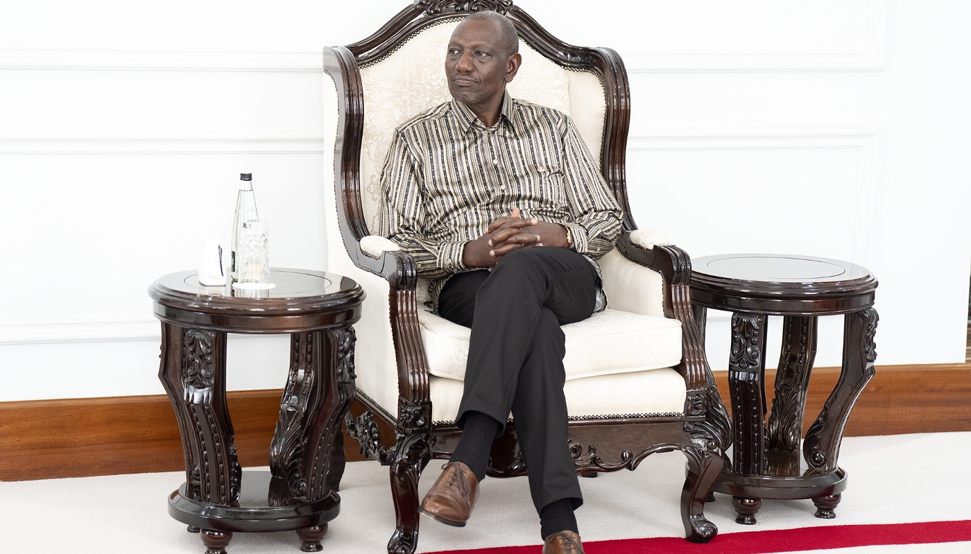 Le président kényan, William Ruto, à la State House, à Nairobi, le 25 février 2026.