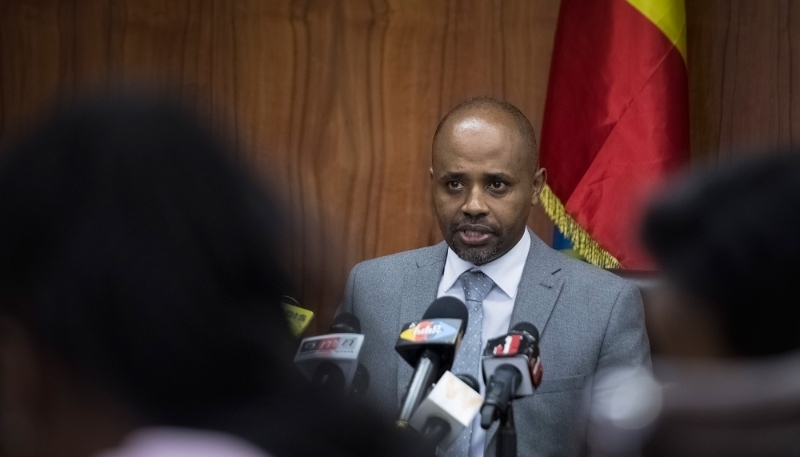 Eyob Tekalign Tolina, secrétaire d'État éthiopien aux Finances, à Addis-Abeba, en juillet 2019.