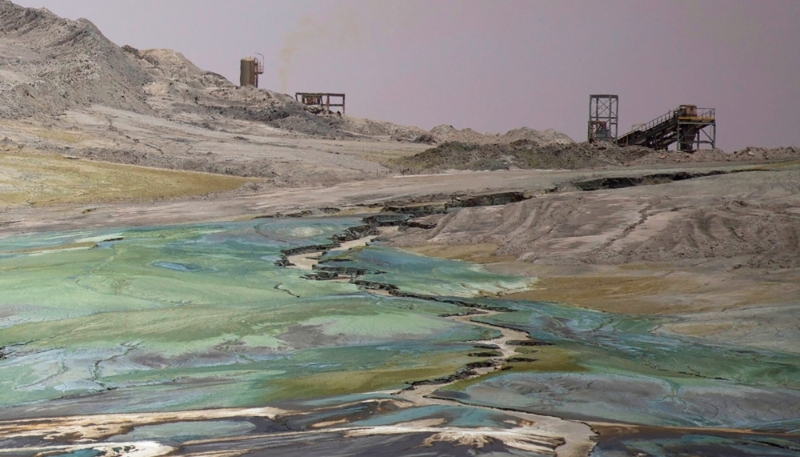 La mine d'uranium de la Somaïr à Arlit, au Niger, le 25 septembre 2013.