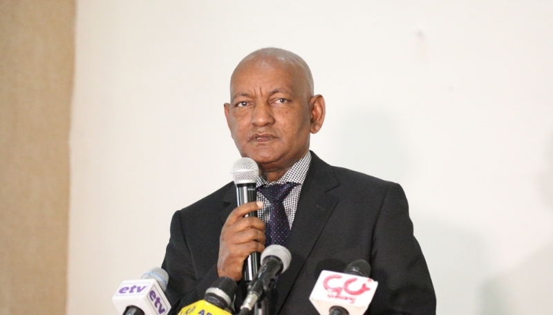 Le patron du Comité olympique éthiopien, Ashebir Woldegiorgis.