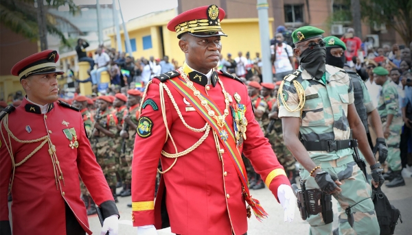 Le chef de la junte, le général Brice Oligui Nguema, à Libreville, au Gabon, le 4 septembre 2023.