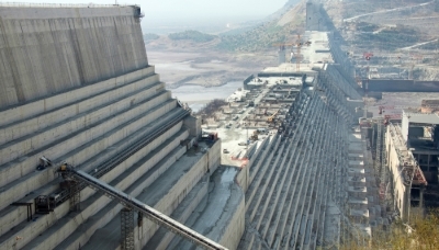 Construction du Grand Ethiopian Renaissance Dam.