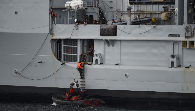 Exercice effectué lors du Grand African NEMO d'octobre 2019, avec les forces spéciales nigérianes et la marine française.