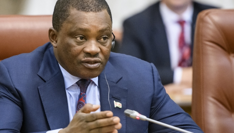 L'Attorney General du Kenya Justin Muturi, en 2019.