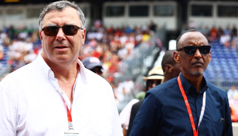 Patrick Pouyanné et Paul Kagame, à Monte-Carlo, en mai 2022.