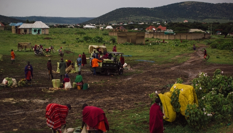 Le marché de Wasso, dans le nord-ouest du district de Loliondo, rassemble chaque semaine les Massaïs de la région.