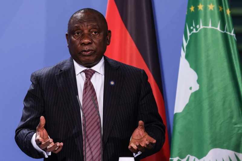 Le président sud-africain Cyril Ramaphosa.