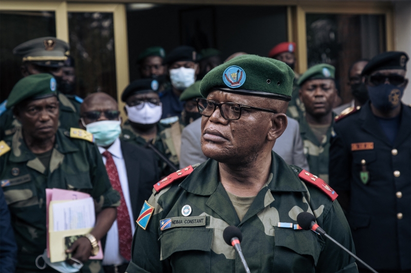 Le lieutenant général Constant Ndima Kongba, gouverneur militaire du Nord-Kivu.