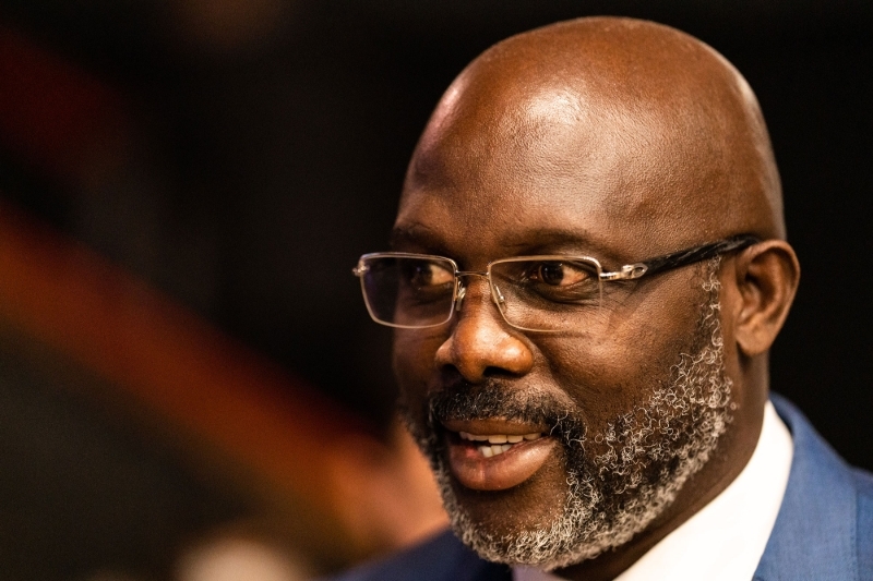 Le président du Liberia George Weah.