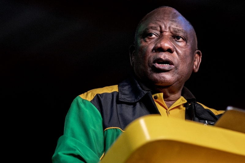 Le président sud-africain Cyril Ramaphosa, à Johannesburg, le 16 décembre 2022.