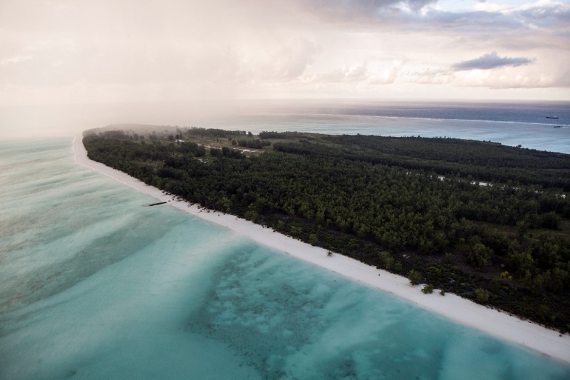 L'île de Juan de Nova, dans le canal du Mozambique.