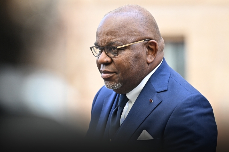 Le ministre des hydrocarbures Bruno Jean-Richard Itoua, à Vienne, le 3 juin 2023.