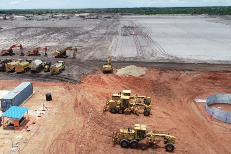 Le chantier gazier de Total au Mozambique.