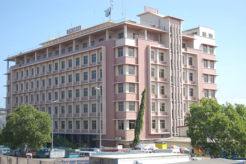 Le siège du Ghana Cocoa Board (Cocobod), à Accra.