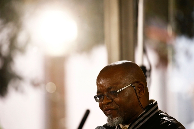 Le ministre sud-africain de l'énergie et des ressources minérales Gwede Mantashe.