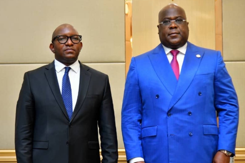 Le premier ministre Sama Lukonde Kyenge et le président Felix Tshisekedi.