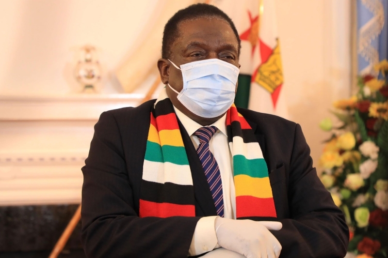 Le président zimbabwéen Emmerson Mnangagwa.