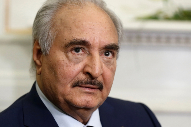 Le commandant de l'Armée nationale libyenne, Khalifa Haftar.