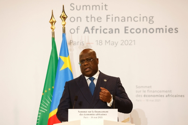 Le président Félix Tshisekedi s'est rendu à Paris le 17 mai 2021.